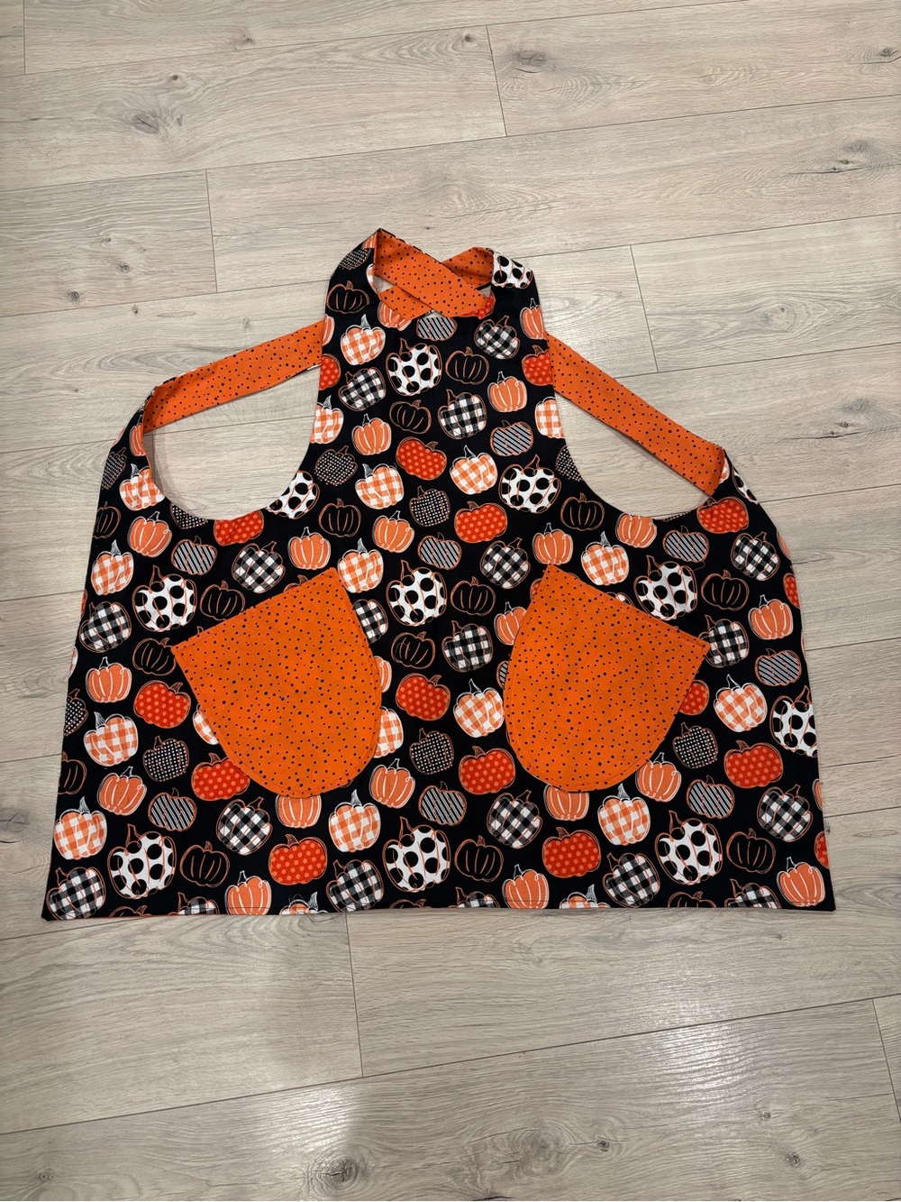 Reversible Cross-back Apron- Fall Print
